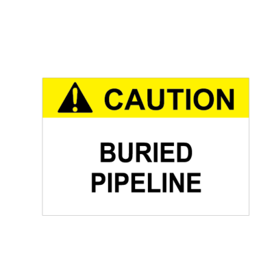 CAUTION BURIED PIPELINE