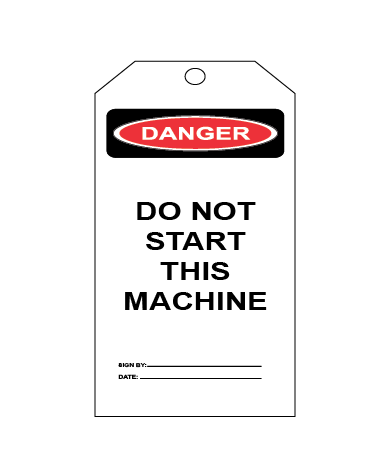 DO NOT START THIS MACHINE