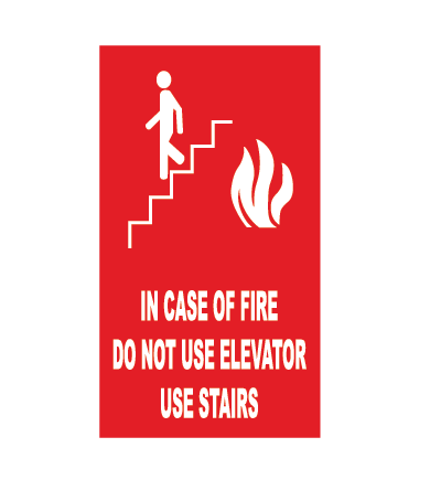FIRE DO NOT USE ELEVATOR
