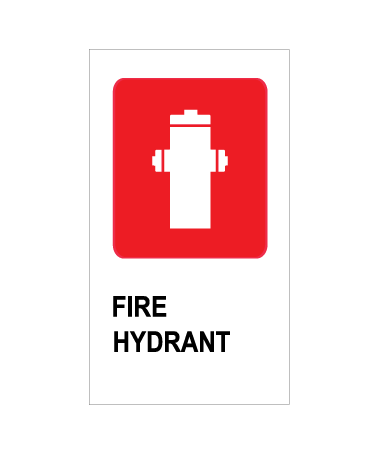 FIRE HYDRANT WITH TEXT