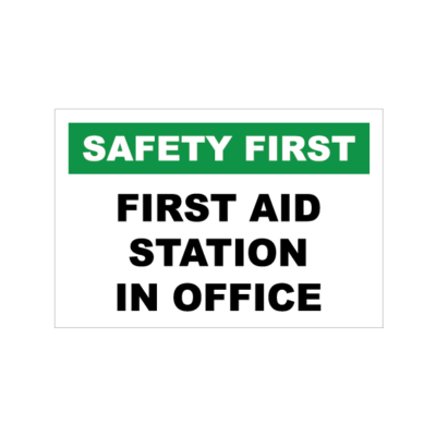 FIRST AID STATION IN THE OFFICE