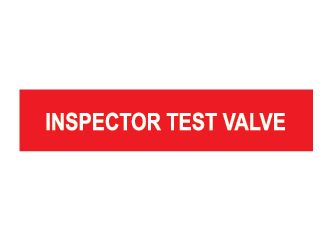INSPECTOR TEST VALVE