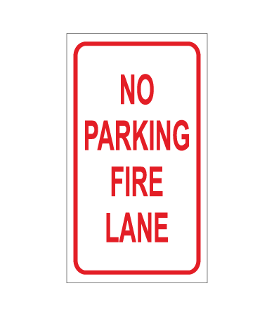 NO PARKING FIRE LANE