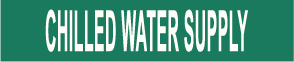 PIPE MARKER- CHILLED WATER SUPPLY