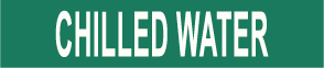 PIPE MARKER- CHILLED WATER