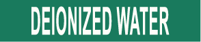 PIPE MARKER- DEIONIZED WATER