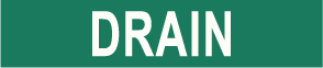 PIPE MARKER- DRAIN