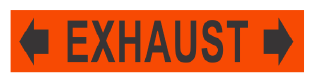 PIPE MARKER- EXHAUST WITH ARROWS