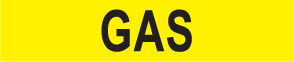 PIPE MARKER- GAS