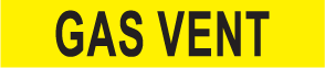 PIPE MARKER- GAS VENT