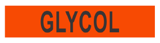 PIPE MARKER- GLYCOL