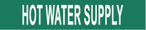PIPE MARKER- HOT WATER SUPPLY