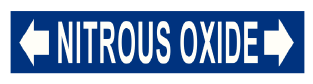 PIPE MARKER- NITROUS OXIDE WITH ARROW
