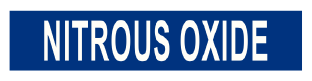 PIPE MARKER- NITROUS OXIDE