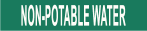 PIPE MARKER-NON POTABLE WATER