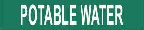 PIPE MARKER- POTABLE WATER