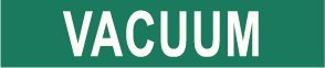 PIPE MARKER- VACUUM