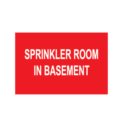 SPRINKLER ROOM IN BASEMENT