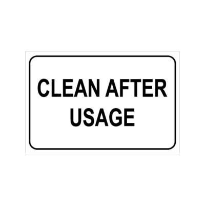 Clean After Usage