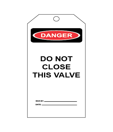 DO NOT CLOSE THIS VALVE