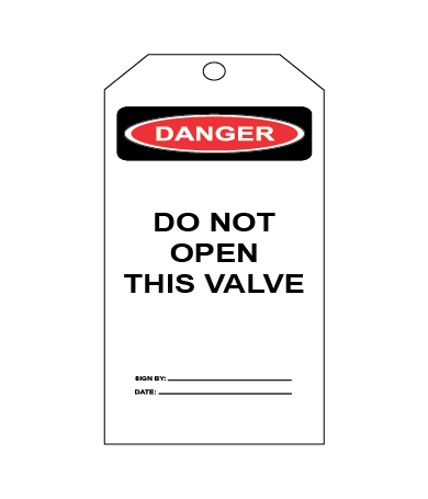 DO NOT OPEN THIS VALVE
