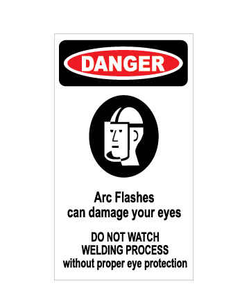 Danger Arc Flash Welding