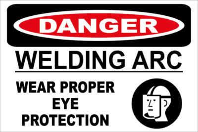 Danger Arc Flash Wear Eye Protection