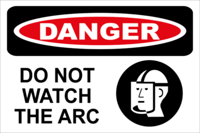 Danger Do Not Look At Arc Flash With Picture