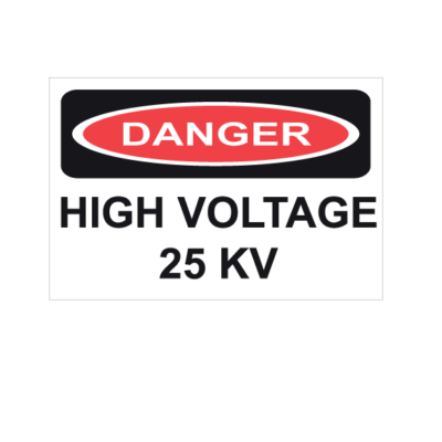 Danger High Voltage 25 Kv