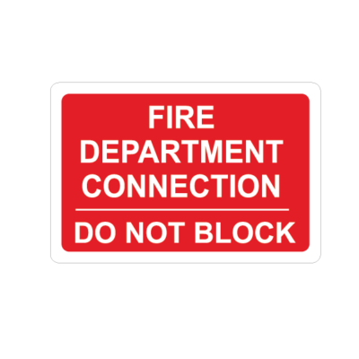 FIRE DEPARTMENT DO NOT BLOCK