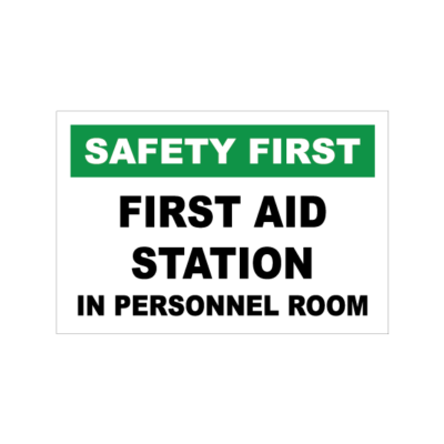 First Aid Kit In Personnel Room