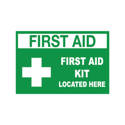 First Aid Kit Located Here