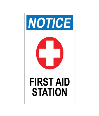 First Aid Station With Red Cross