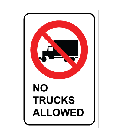 No Trucks Allowed