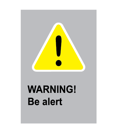 Warning Be Alert