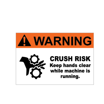 Warning Crush Risk